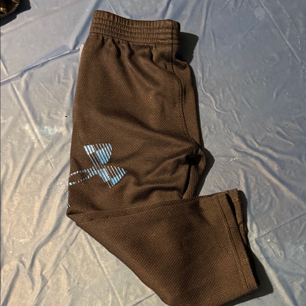 Under Armour Chocolate Brown Pants with Blue Logo
